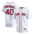 Silnrao B.Red Sox #40 Willson Contreras Player White Limited Home Game Stitched Jerseys1