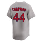 Silnrao B.Red Sox #44 Aroldis Chapman Player Gray Road Limited Home Game Stitched Jerseys