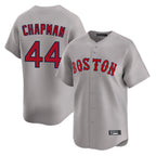 Silnrao B.Red Sox #44 Aroldis Chapman Player Gray Road Limited Home Game Stitched Jerseys1