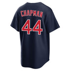 Silnrao B.Red Sox #44 Aroldis Chapman Player Navy Home Game Stitched Jerseys