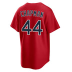 Silnrao B.Red Sox #44 Aroldis Chapman Player Red Home Game Stitched Jerseys