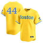 Silnrao B.Red Sox #44 Aroldis Chapman Player Yellow Limited Home Game Stitched Jerseys1
