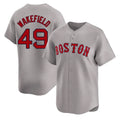 Silnrao B.Red Sox #49 Tim Wakefield Player Gray Road Limited Home Game Stitched Jerseys1