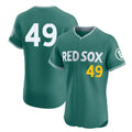 Silnrao B.Red Sox #49 Tim Wakefield Player Green City Connect Limited Elite Home Game Stitched Jerseys1