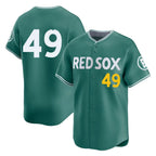 Silnrao B.Red Sox #49 Tim Wakefield Player Green City Connect Limited Home Game Stitched Jerseys1