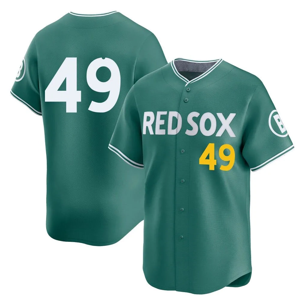 Silnrao B.Red Sox #49 Tim Wakefield Player Green City Connect Limited Home Game Stitched Jerseys1