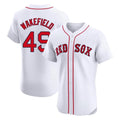 Silnrao B.Red Sox #49 Tim Wakefield Player White Limited Elite Home Game Stitched Jerseys1