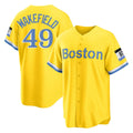 Silnrao B.Red Sox #49 Tim Wakefield Player White Limited Home Game Stitched Jerseys1