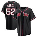 Silnrao B.Red Sox #52 Wilyer Abreu Player Black Out Home Game Stitched Jerseys