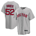 Silnrao B.Red Sox #52 Wilyer Abreu Player Gray Road Home Game Stitched Jerseys1