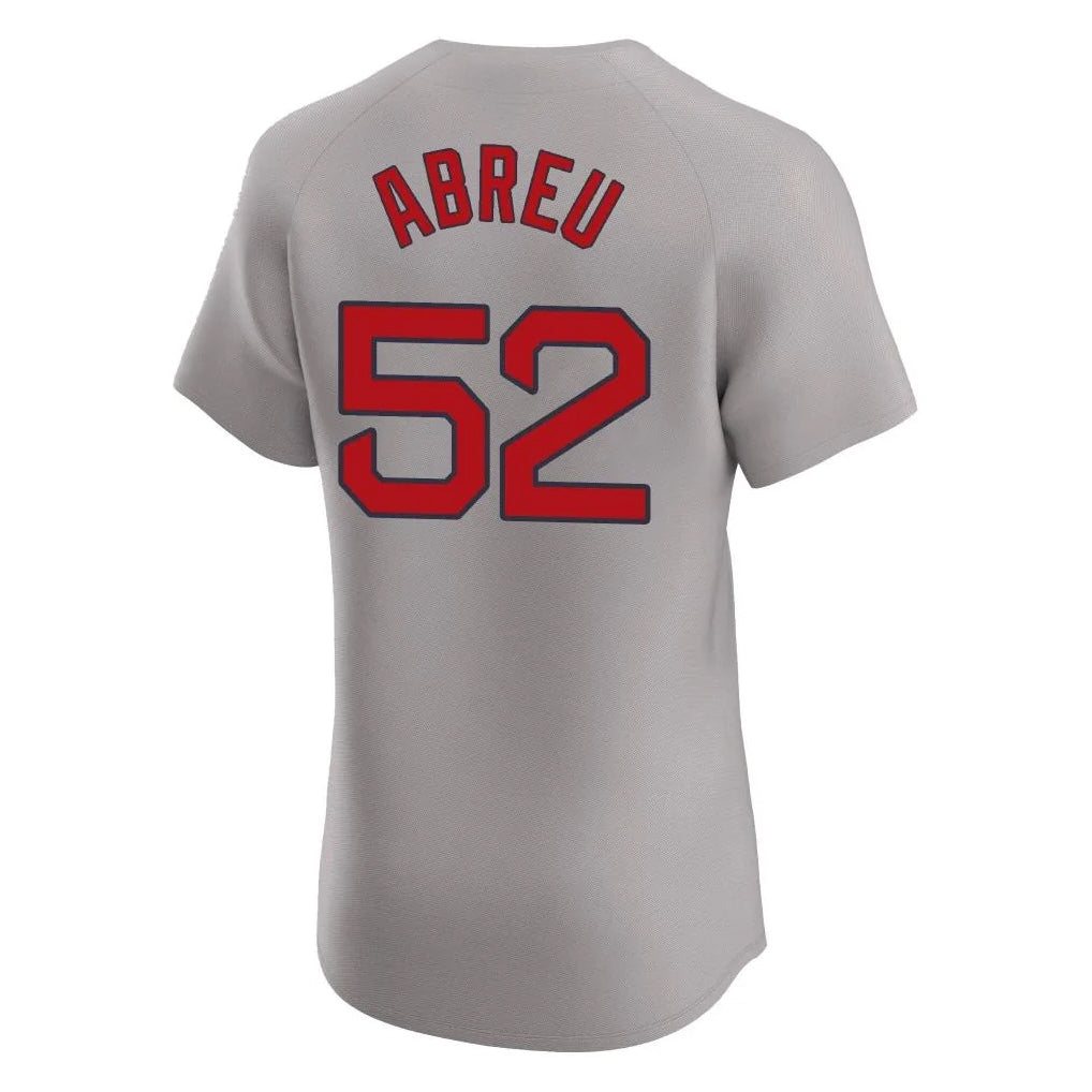 Silnrao B.Red Sox #52 Wilyer Abreu Player Gray Road Limited Elite Home Game Stitched Jerseys