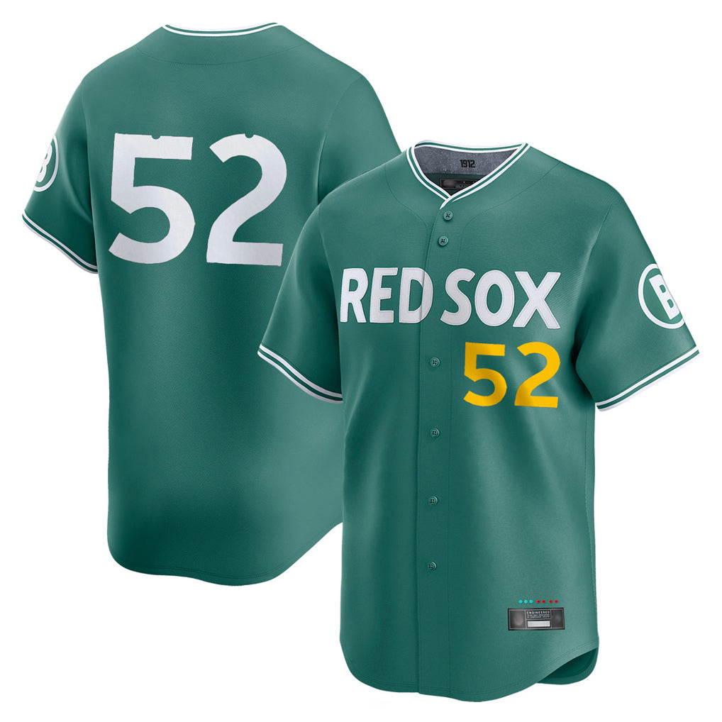 Silnrao B.Red Sox #52 Wilyer Abreu Player Green City Connect Limited Home Game Stitched Jerseys1