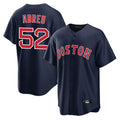 Silnrao B.Red Sox #52 Wilyer Abreu Player Navy Home Game Stitched Jerseys1