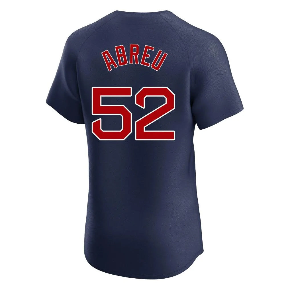 Silnrao B.Red Sox #52 Wilyer Abreu Player Navy Limited Elite Home Game Stitched Jerseys