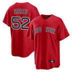 Silnrao B.Red Sox #52 Wilyer Abreu Player Red Home Game Stitched Jerseys1