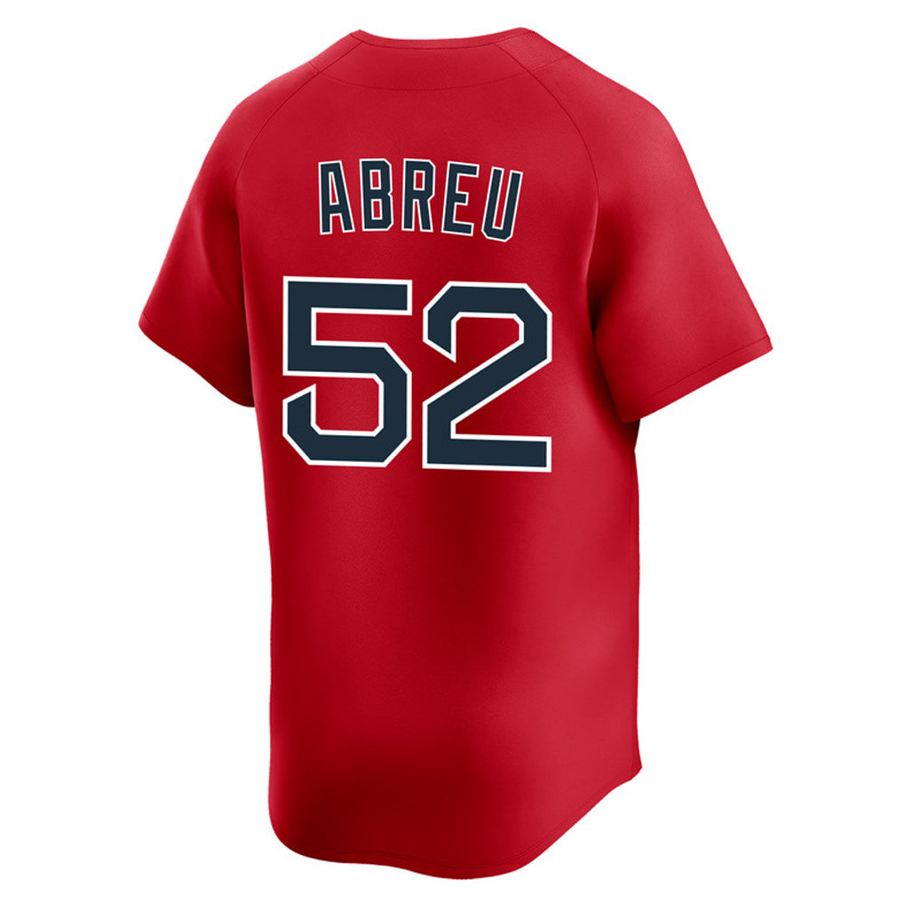 Silnrao B.Red Sox #52 Wilyer Abreu Player Red Limited Home Game Stitched Jerseys