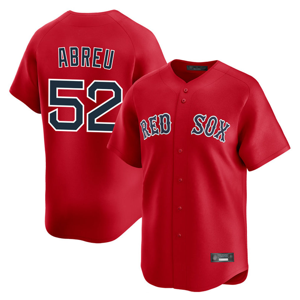 Silnrao B.Red Sox #52 Wilyer Abreu Player Red Limited Home Game Stitched Jerseys1