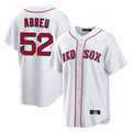 Silnrao B.Red Sox #52 Wilyer Abreu Player White Home Game Stitched Jerseys1