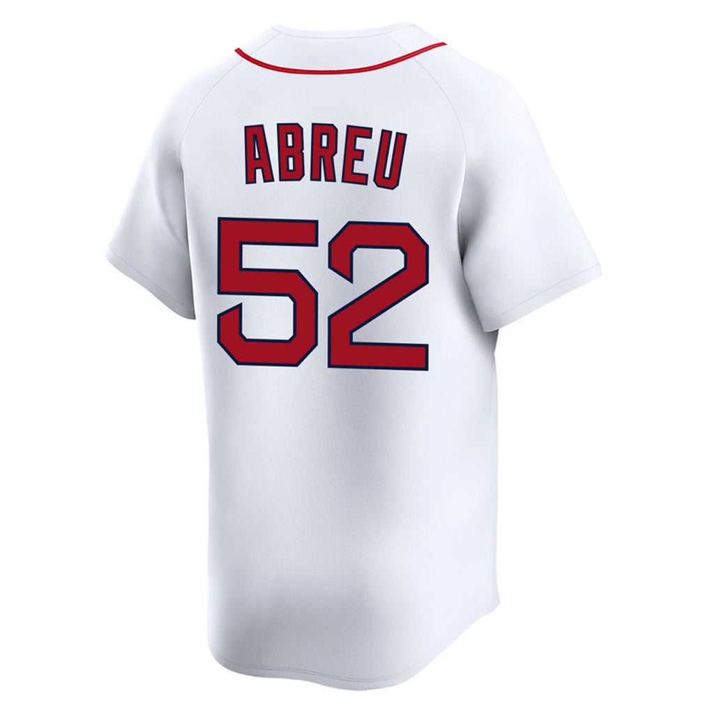Silnrao B.Red Sox #52 Wilyer Abreu Player White Limited Home Game Stitched Jerseys
