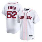 Silnrao B.Red Sox #52 Wilyer Abreu Player White Limited Home Game Stitched Jerseys1