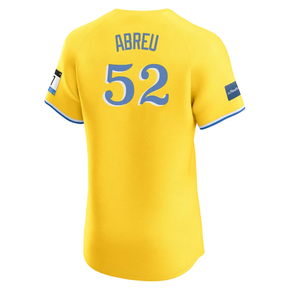 Silnrao B.Red Sox #52 Wilyer Abreu Player Yellow Limited Elite Home Game Stitched Jerseys