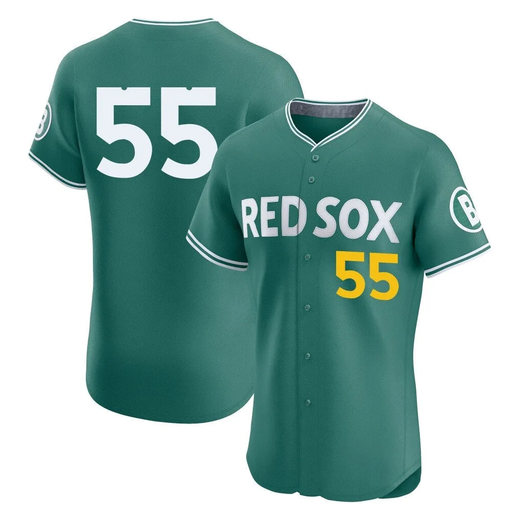 Silnrao B.Red Sox #55 Ranger Su¨¢rez Player Green City Connect Limited Elite Home Game Stitched Jerseys1