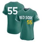 Silnrao B.Red Sox #55 Ranger Su¨¢rez Player Green City Connect Limited Elite Home Game Stitched Jerseys1