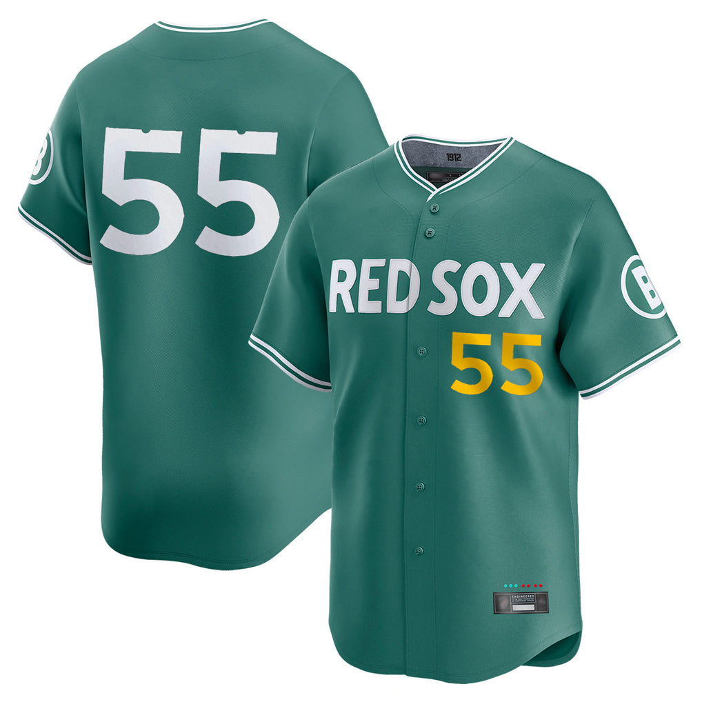 Silnrao B.Red Sox #55 Ranger Su¨¢rez Player Green City Connect Limited Home Game Stitched Jerseys1