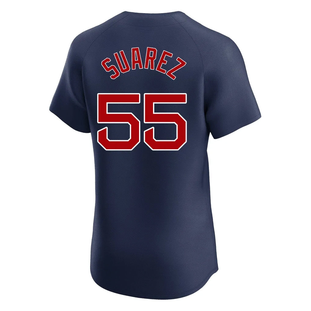 Silnrao B.Red Sox #55 Ranger Su¨¢rez Player Navy Limited Elite Home Game Stitched Jerseys