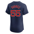 Silnrao B.Red Sox #55 Ranger Su¨¢rez Player Navy Limited Elite Home Game Stitched Jerseys