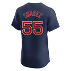 Silnrao B.Red Sox #55 Ranger Su¨¢rez Player Navy Limited Elite Home Game Stitched Jerseys