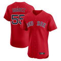 Silnrao B.Red Sox #55 Ranger Su¨¢rez Player Red Limited Elite Home Game Stitched Jerseys1