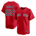 Silnrao B.Red Sox #55 Ranger Su¨¢rez Player Red Limited Home Game Stitched Jerseys1