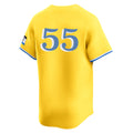 Silnrao B.Red Sox #55 Ranger Su¨¢rez Player Yellow Limited Home Game Stitched Jerseys