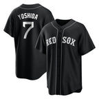 Silnrao B.Red Sox #7 Masataka Yoshida Player Black Home Game Stitched Jerseys