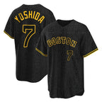 Silnrao B.Red Sox #7 Masataka Yoshida Player Black Snake Skin City Home Game Stitched Jerseys
