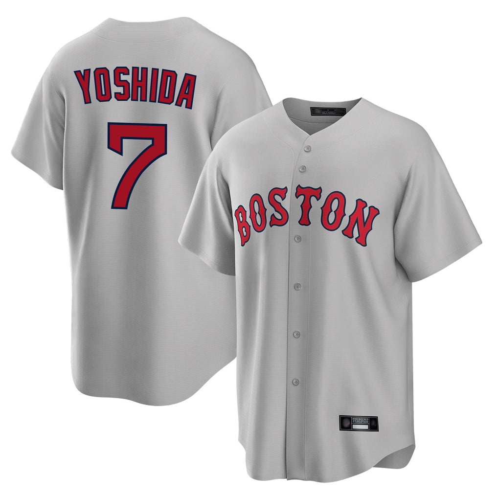 Silnrao B.Red Sox #7 Masataka Yoshida Player Gray Road Home Game Stitched Jerseys1
