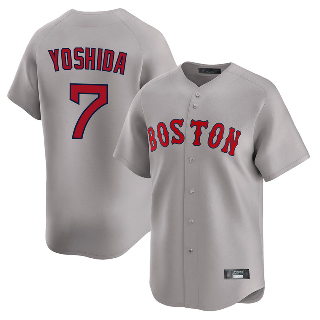 Silnrao B.Red Sox #7 Masataka Yoshida Player Gray Road Limited Home Game Stitched Jerseys1