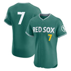 Silnrao B.Red Sox #7 Masataka Yoshida Player Green City Connect Limited Elite Home Game Stitched Jerseys1