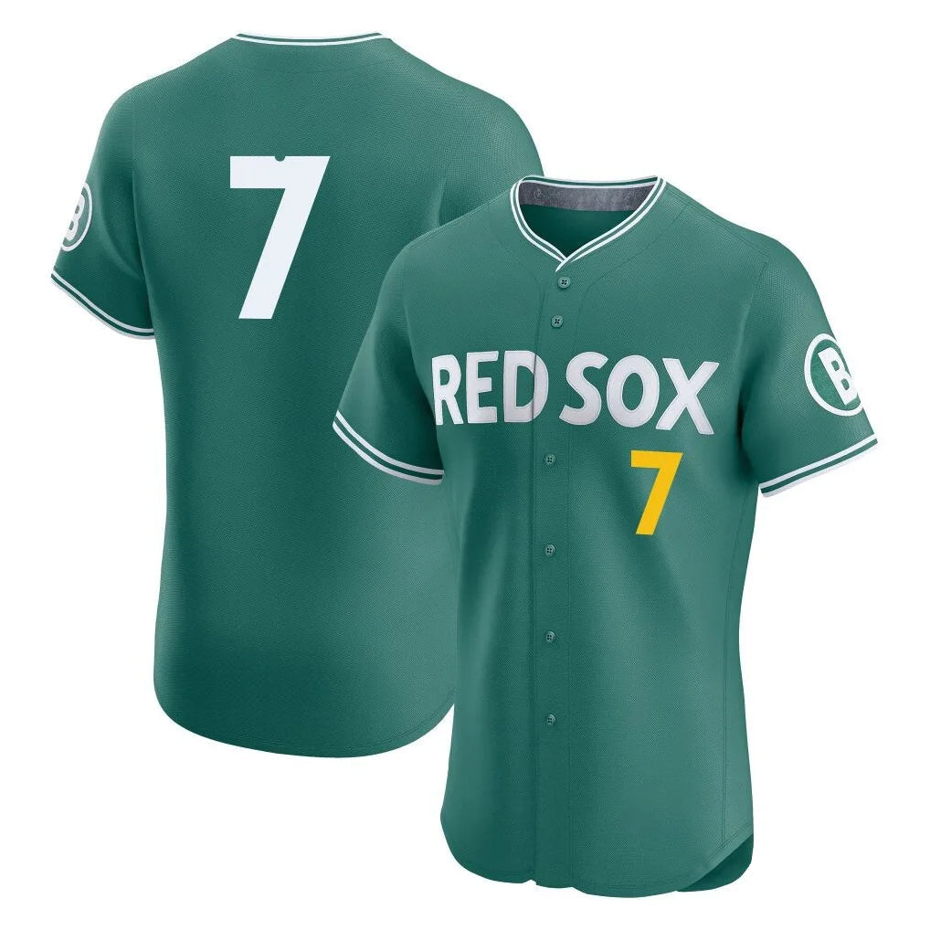 Silnrao B.Red Sox #7 Masataka Yoshida Player Green City Connect Limited Elite Home Game Stitched Jerseys1