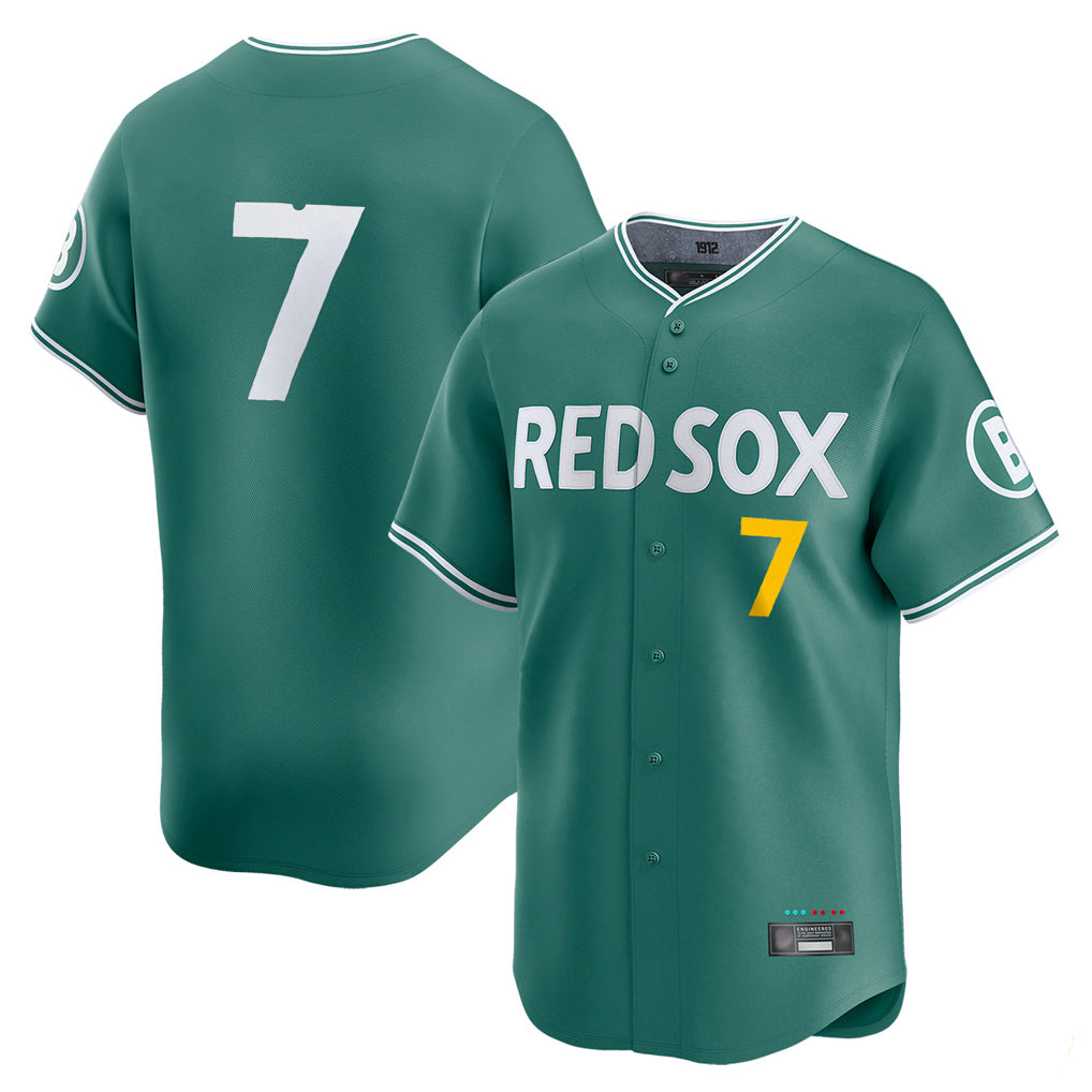Silnrao B.Red Sox #7 Masataka Yoshida Player Green City Connect Limited Home Game Stitched Jerseys1