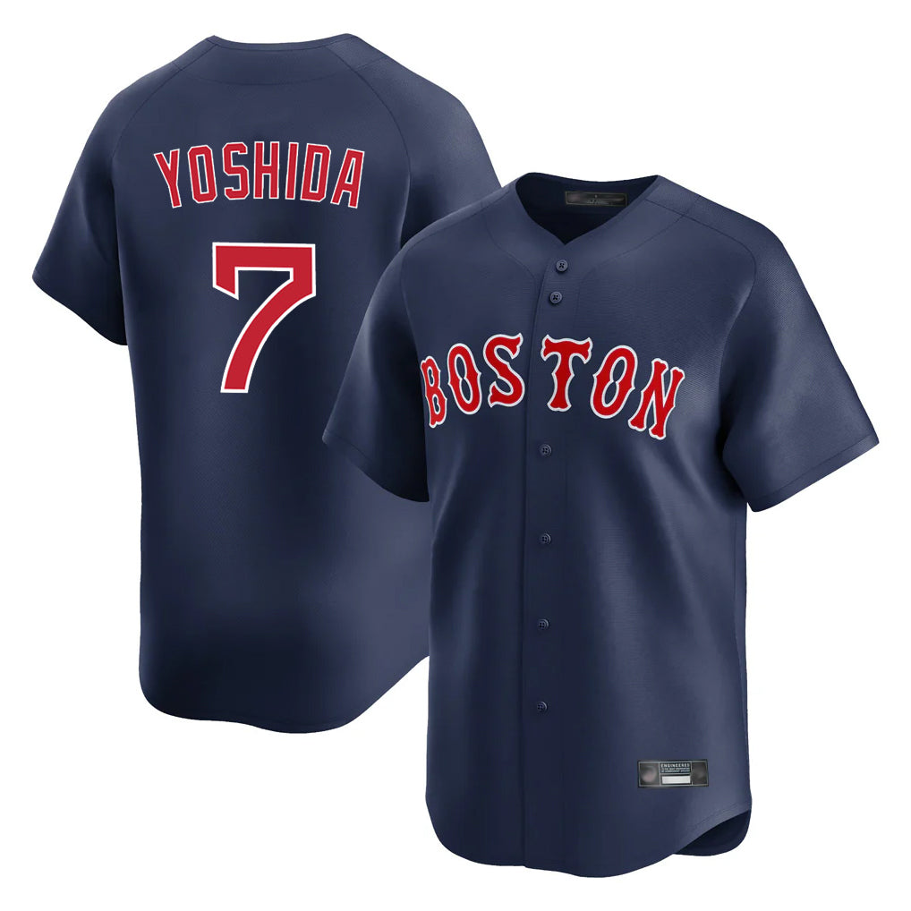 Silnrao B.Red Sox #7 Masataka Yoshida Player Navy Limited Home Game Stitched Jerseys1