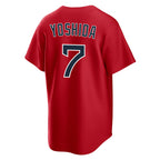 Silnrao B.Red Sox #7 Masataka Yoshida Player Red Home Game Stitched Jerseys