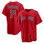 Silnrao B.Red Sox #7 Masataka Yoshida Player Red Home Game Stitched Jerseys1