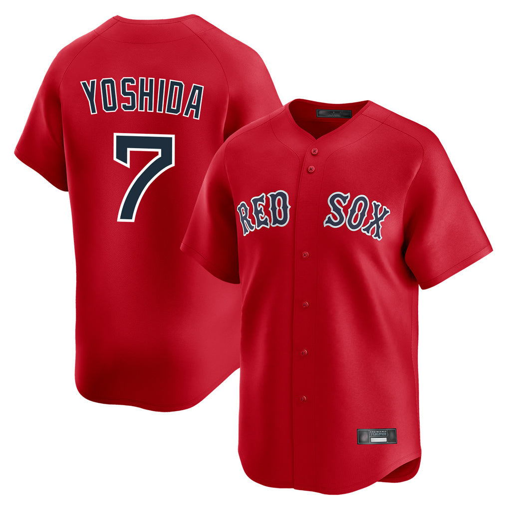 Silnrao B.Red Sox #7 Masataka Yoshida Player Red Limited Home Game Stitched Jerseys1