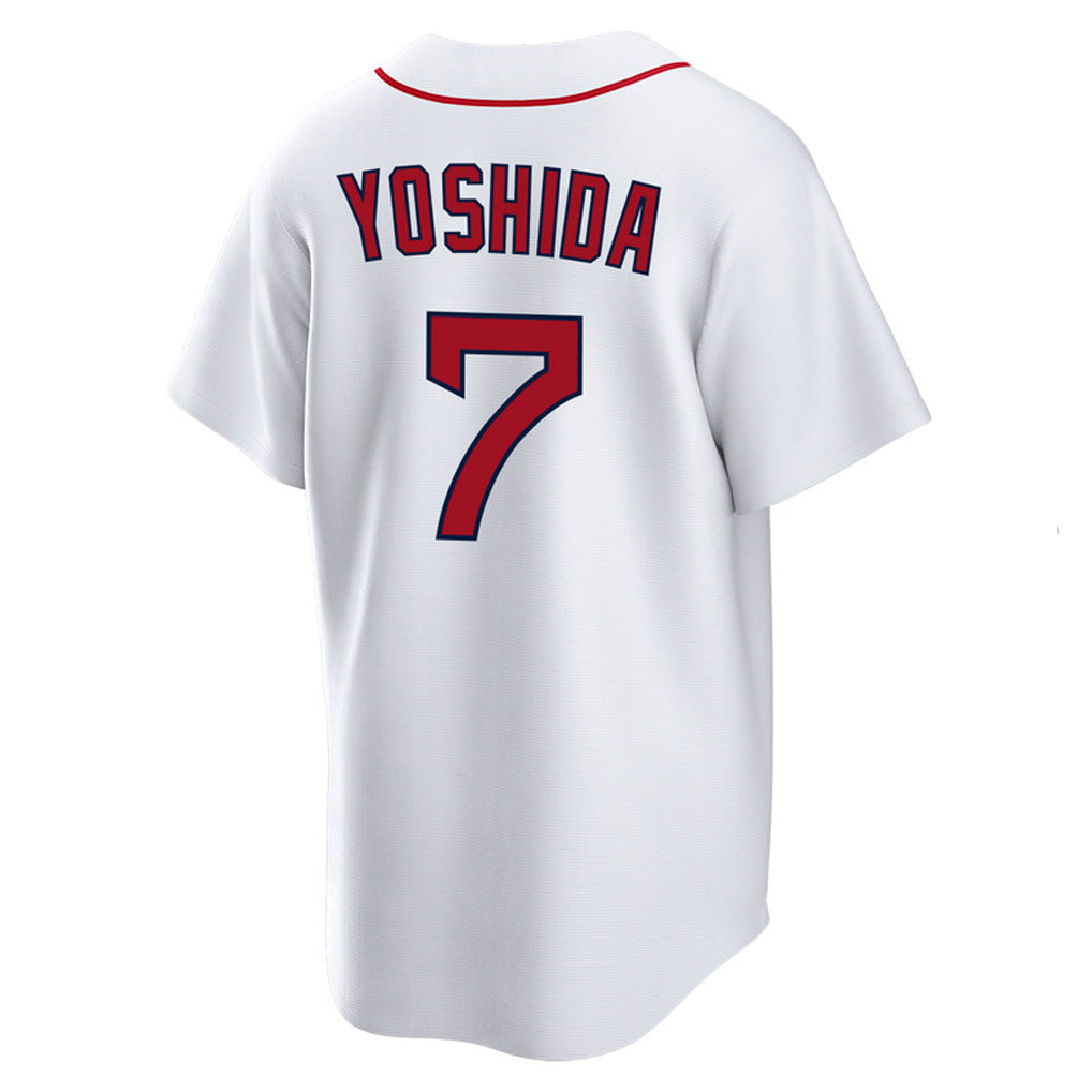Silnrao B.Red Sox #7 Masataka Yoshida Player White Home Game Stitched Jerseys