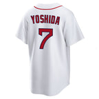 Silnrao B.Red Sox #7 Masataka Yoshida Player White Home Game Stitched Jerseys