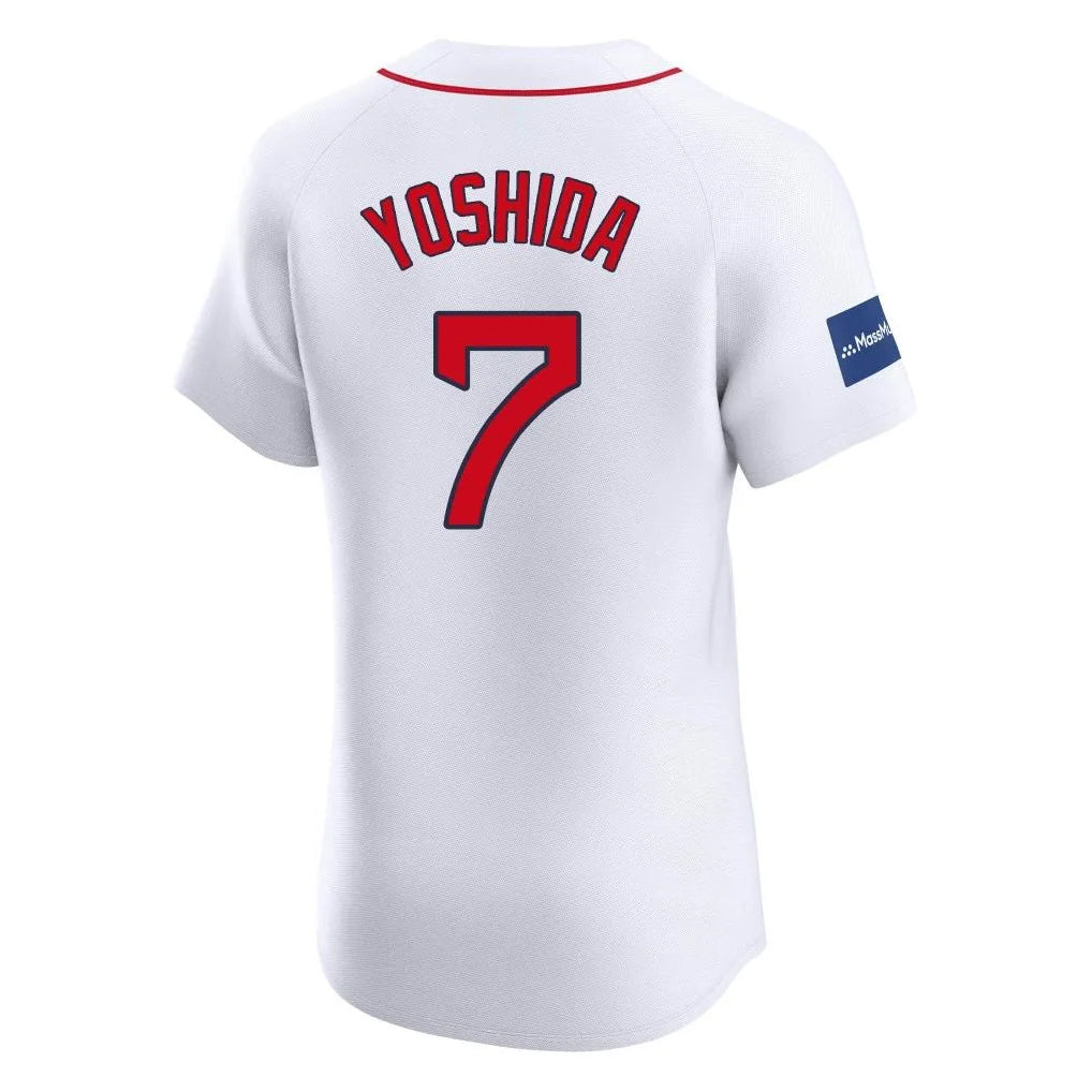 Silnrao B.Red Sox #7 Masataka Yoshida Player White Limited Elite Home Game Stitched Jerseys