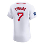 Silnrao B.Red Sox #7 Masataka Yoshida Player White Limited Elite Home Game Stitched Jerseys