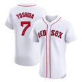 Silnrao B.Red Sox #7 Masataka Yoshida Player White Limited Elite Home Game Stitched Jerseys1